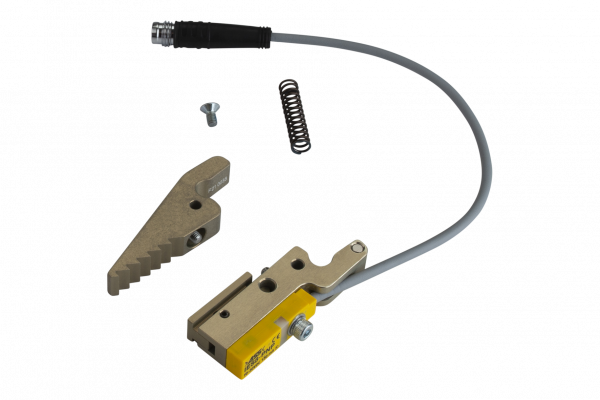 GRZ 14 Mors S, CS, I/ Paire de mors en dents de scie, avec détecteur et connecteur M8, pour pince GRZ 14